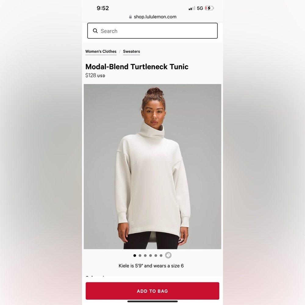 Lululemon Modal-Blend Turtleneck Tunic